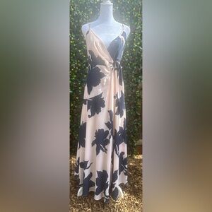 NWT Hutch Anthropologie Petite Floral Wrap Maxi Wedding Guest Dress SP
